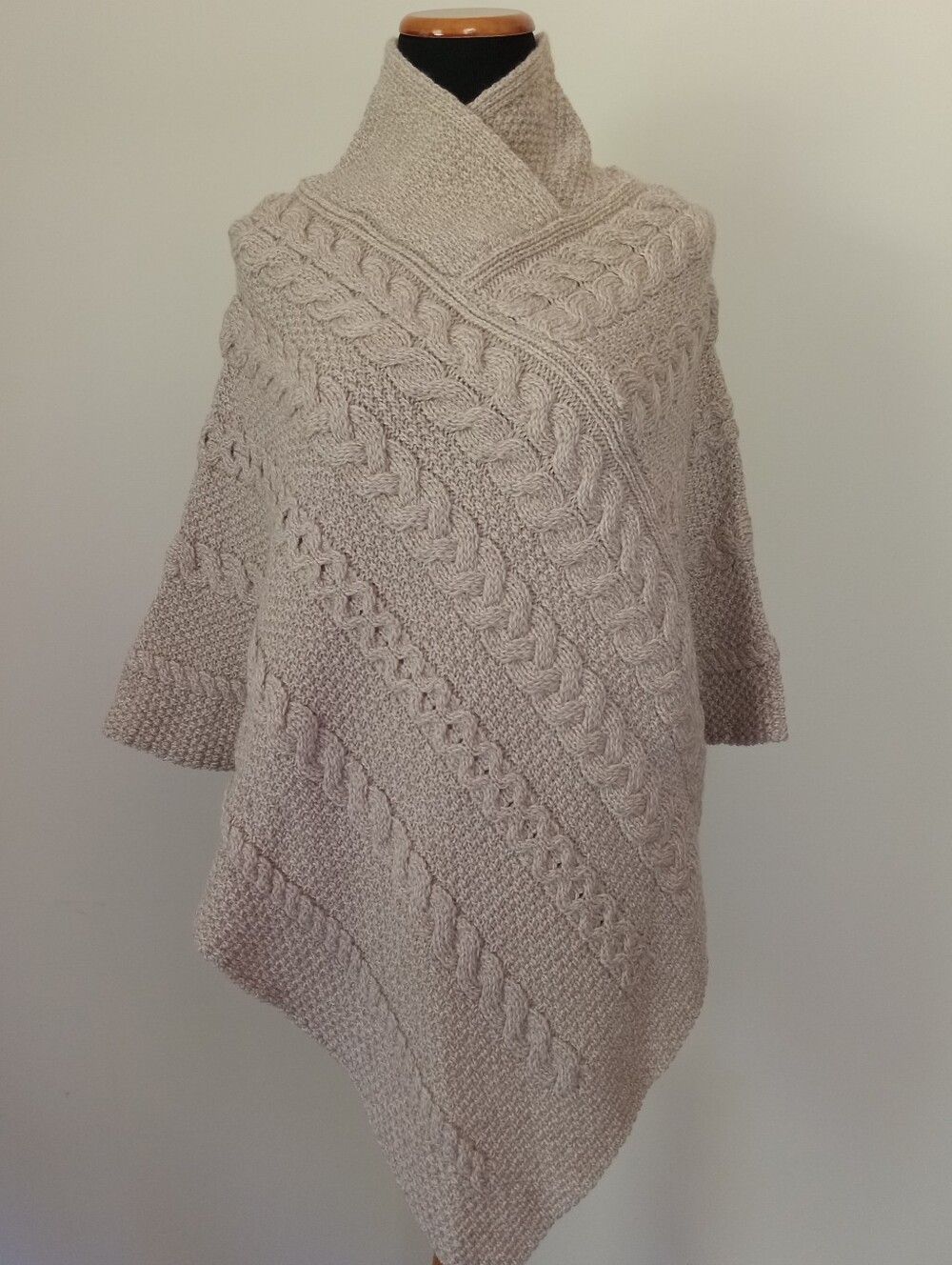 Aran Sweater Poncho